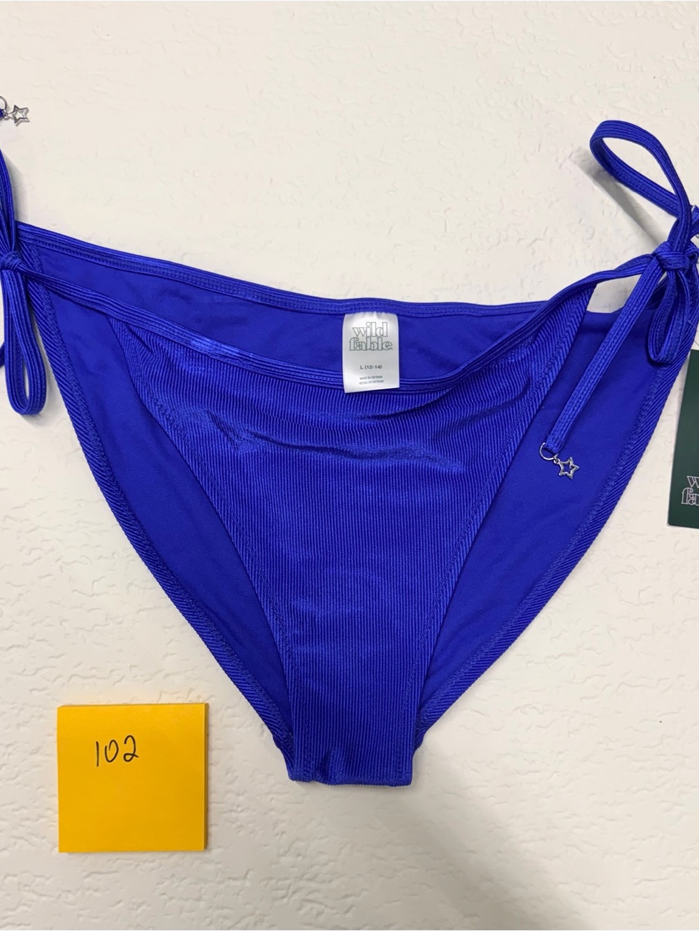 wild fable Royal Blue Tie-Side Bikini Bottom